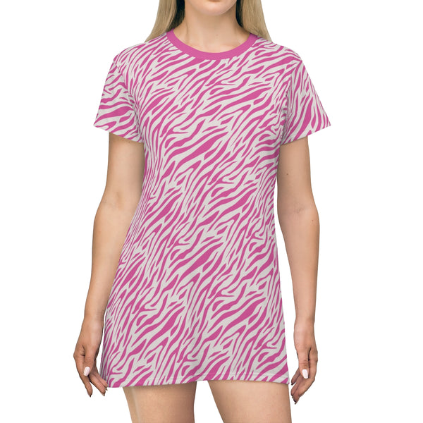 ZEBRA PINK - T-Shirt Dress