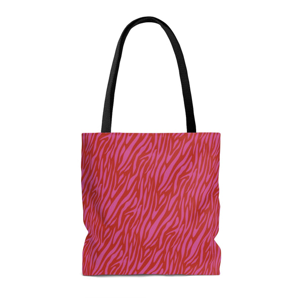 ZEBRA RED & PINK - Tote Bag